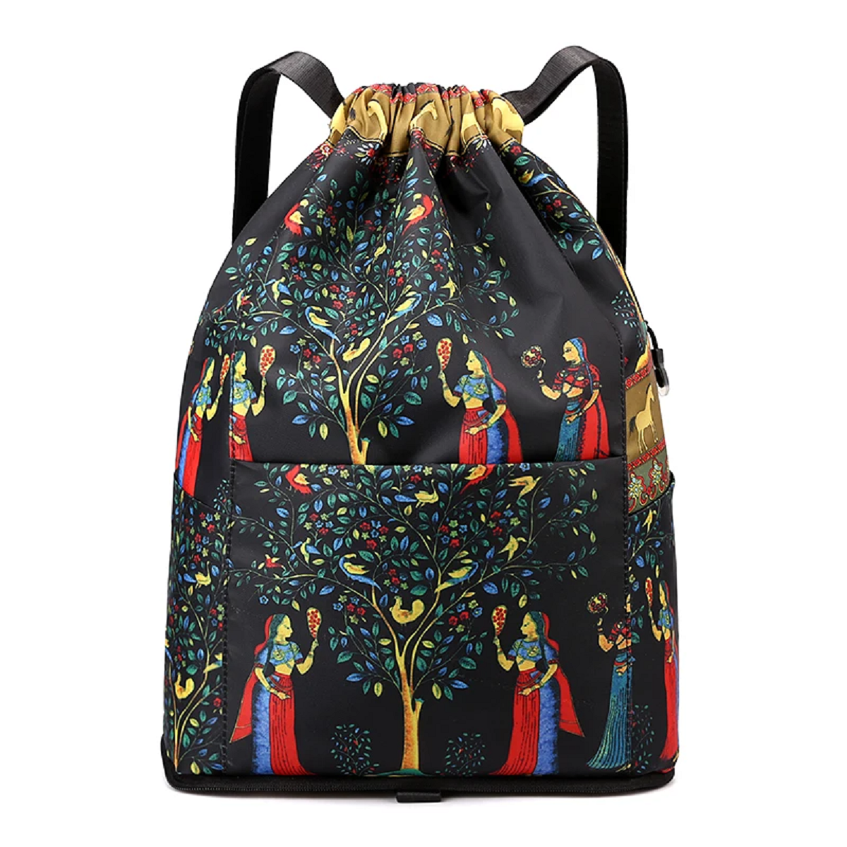Foldable Backpack with Drawstring Closure – Spacious Design for Women