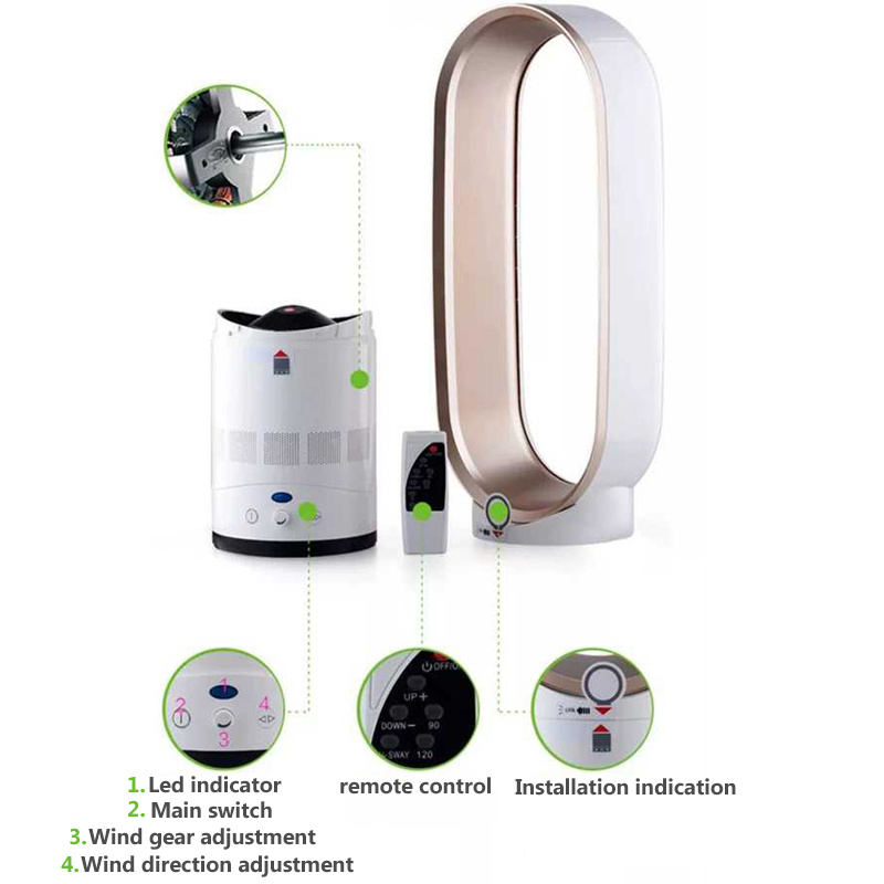 Smart AirFlow Tower Fan with Remote Control - 16-Inch