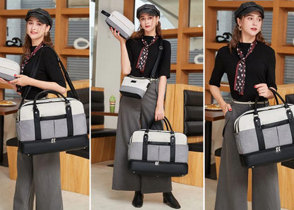 Spacious Travel Duffel for Women - Large Weekend Overnight Bag