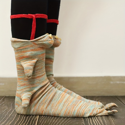 Cozy Knit Socks in Animal Designs