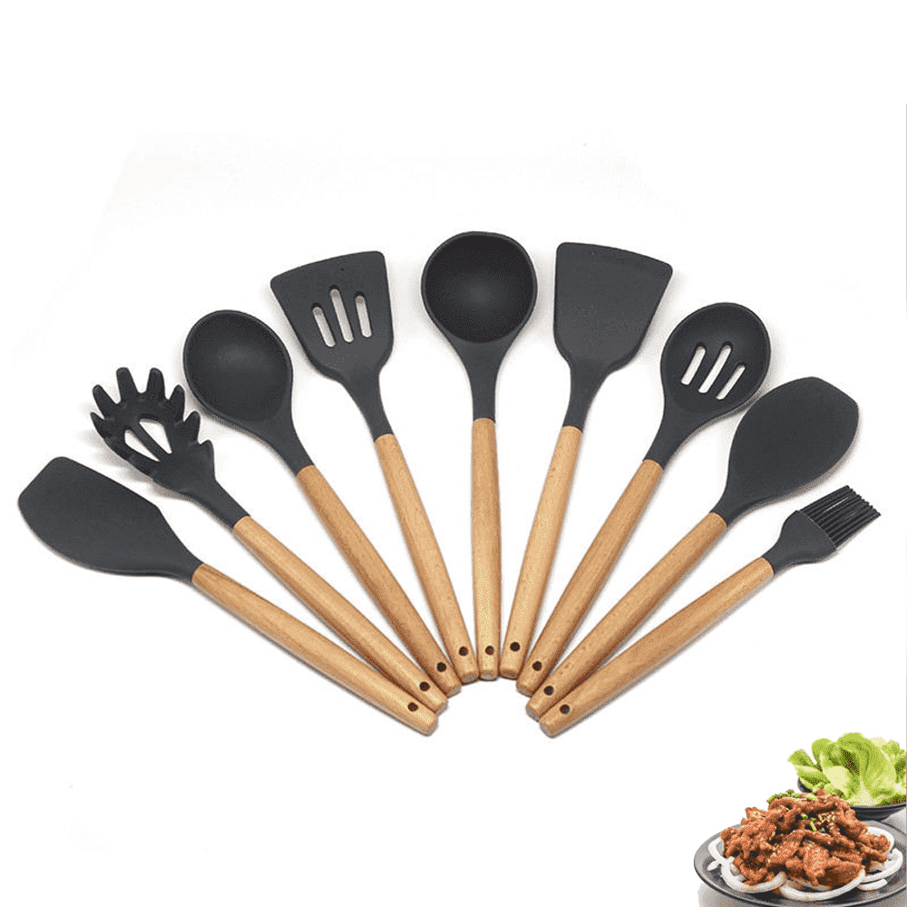 9 Piece Silicone Cooking Tools Set