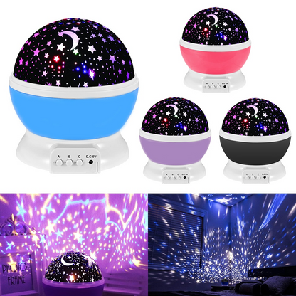 50% Off | LED Rotating Night Light Projector with Starry Sky