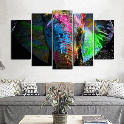 5-Piece Canvas Set Featuring Lively Wildlife Artwork