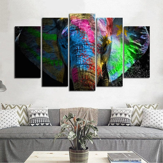5-Piece Canvas Set Featuring Lively Wildlife Artwork