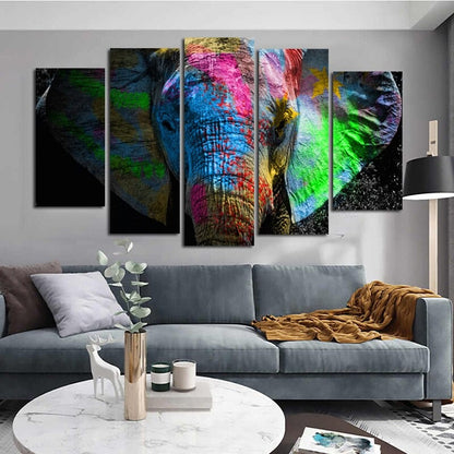 5-Piece Canvas Set Featuring Lively Wildlife Artwork