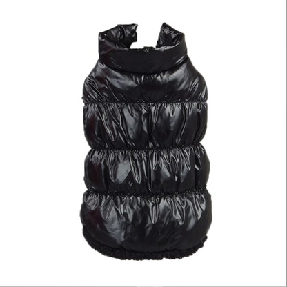 Warm Fleece Padded Dog Jacket - Waterproof Plush Pet Apparel