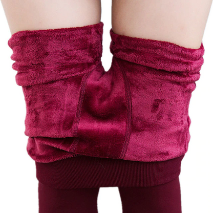 Winter Warmth: Luxe Fleece-Lined Leggings for Women