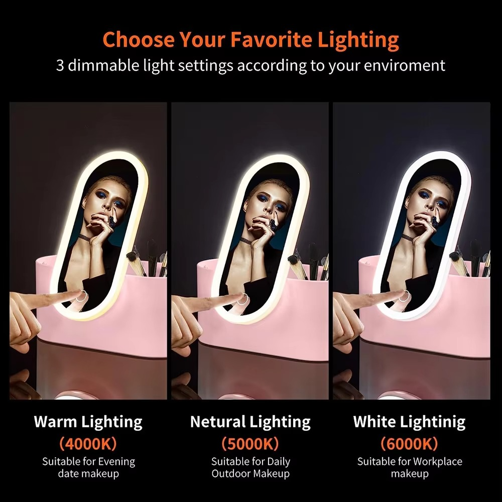 Travel-Ready Glamour Organizer with Perfect Lighting