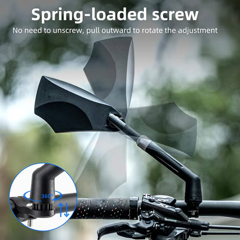 Enhanced Visibility Cycling Mirror - 180° View