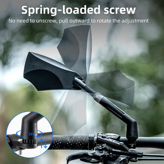 Enhanced Visibility Cycling Mirror - 180° View