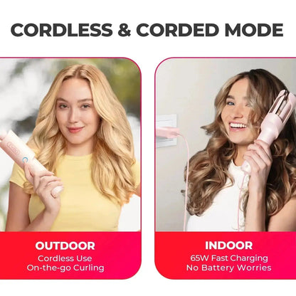 Effortless Curls Anywhere | CurlMaster™ Wireless Styler