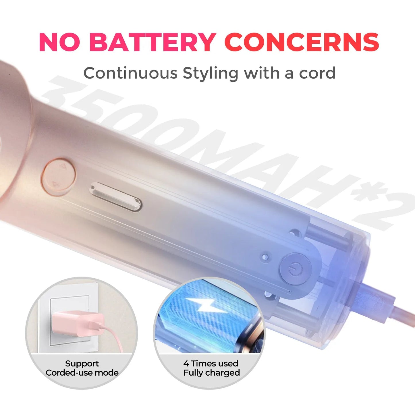 Effortless Curls Anywhere | CurlMaster™ Wireless Styler