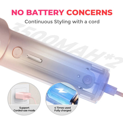 Effortless Curls Anywhere | CurlMaster™ Wireless Styler