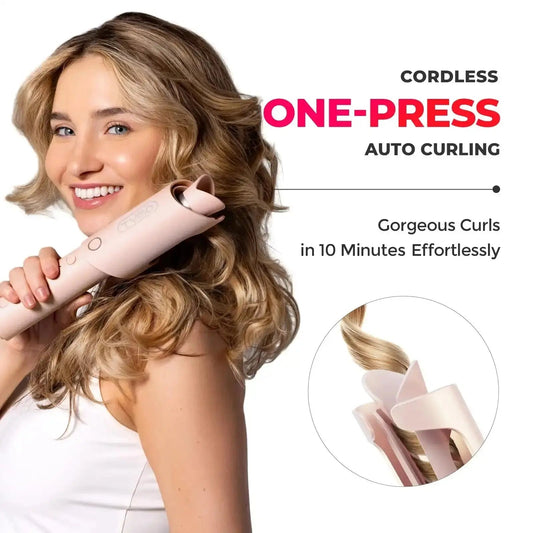 Effortless Curls Anywhere | CurlMaster™ Wireless Styler