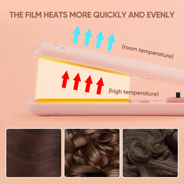 Effortless Glam: Dual-Function Hair Styler with USB Convenience