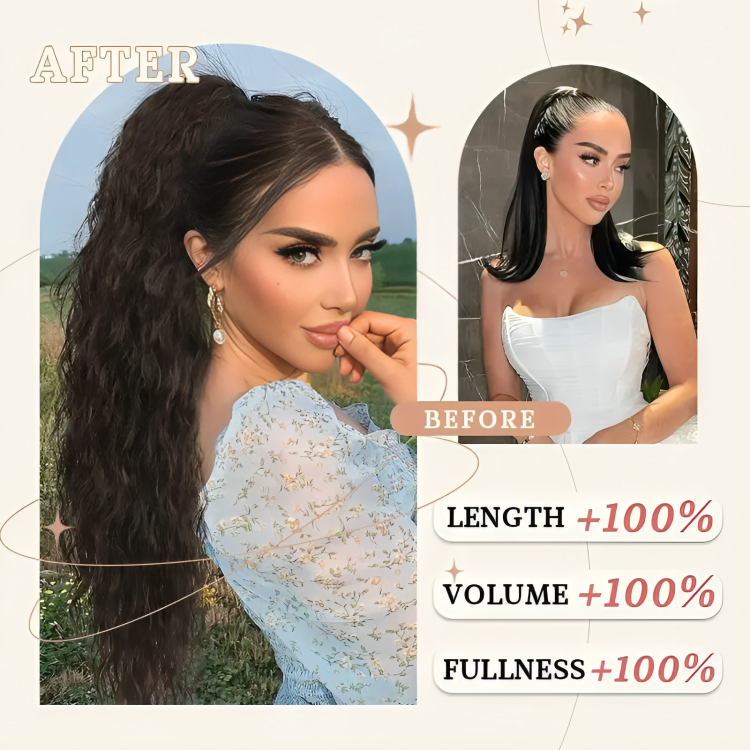 Instant Volume & Length | Clip-In Ponytail Extension