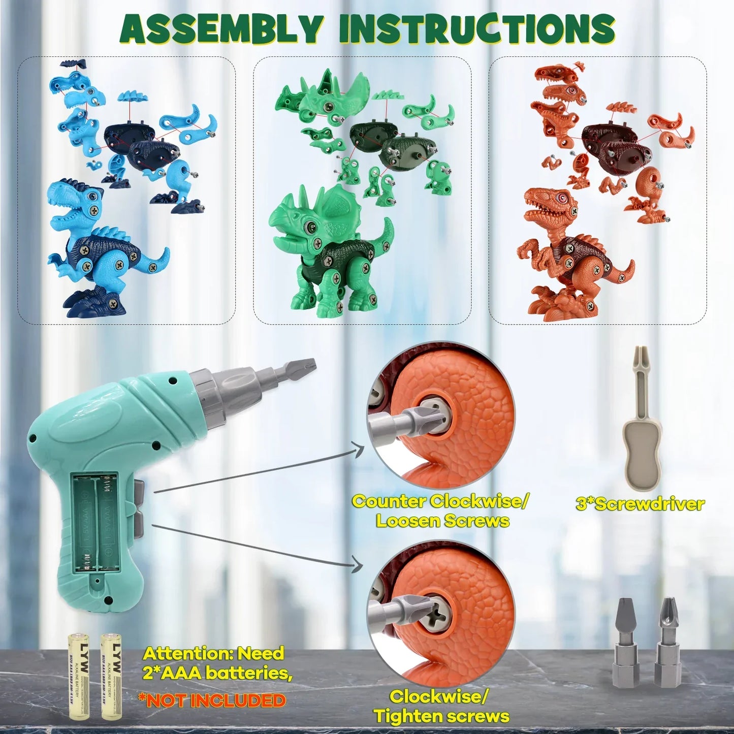 Dino Builder Set | Unleash Your Child's Creativity
