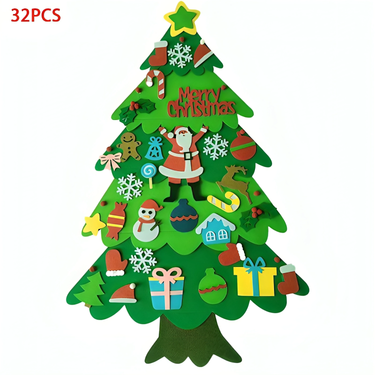 Festive Felt Christmas Tree for Kids - Creative Holiday Fun