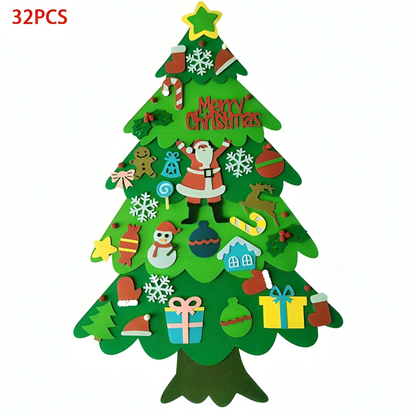 Festive Felt Christmas Tree for Kids - Creative Holiday Fun