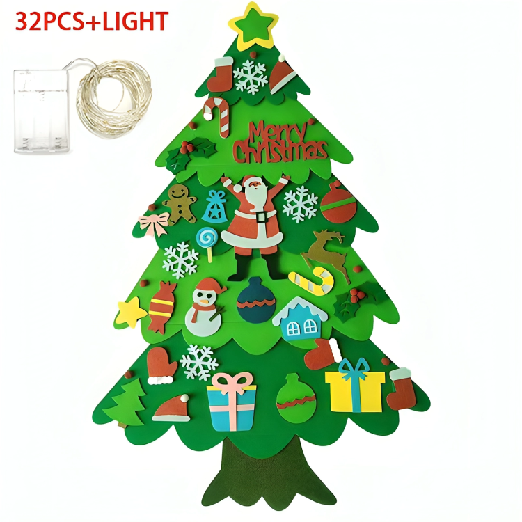 Festive Felt Christmas Tree for Kids - Creative Holiday Fun