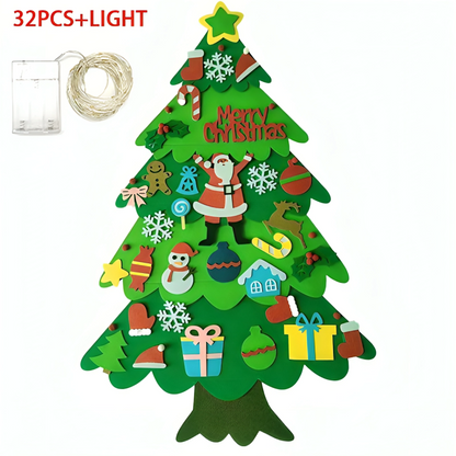 Festive Felt Christmas Tree for Kids - Creative Holiday Fun