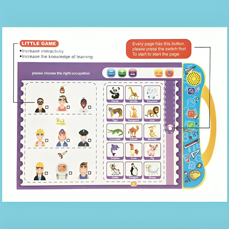 Interactive Language Discovery Book for Kids