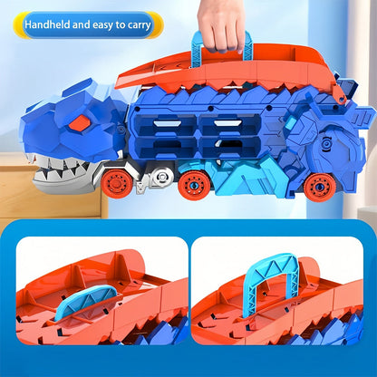 Dino Express Truck with Foldable Slide for Playtime Fun