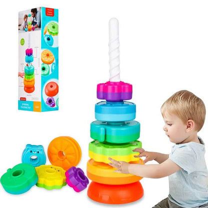 Vibrant StackPlay™ Toy: Safe and Engaging Learning Fun