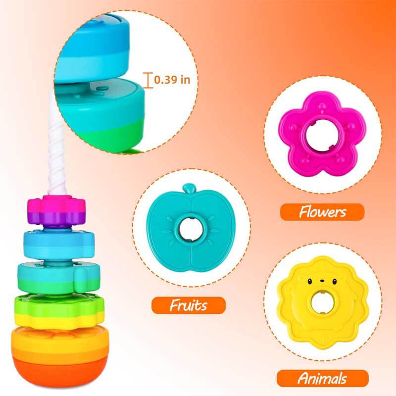Vibrant StackPlay™ Toy: Safe and Engaging Learning Fun