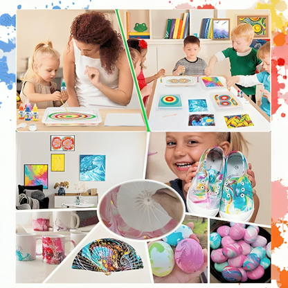 Create Stunning Water Marbling Art with AquaSwirl Kit