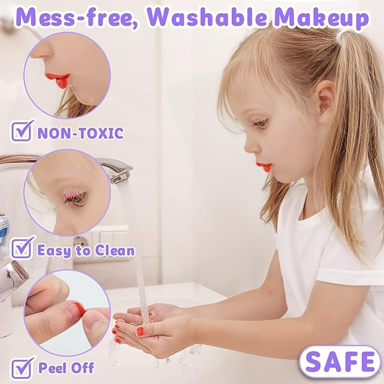 Delightful Kid-Safe Washable Makeup Set for Creative Play