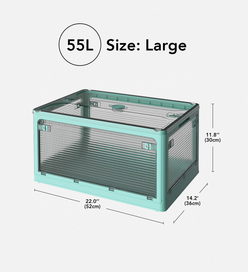 Versatile Collapsible Clear Storage Organizer