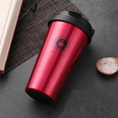 Stainless Steel Travel Mug 500 ml with Slide Lid – Warm and Cold Insulation