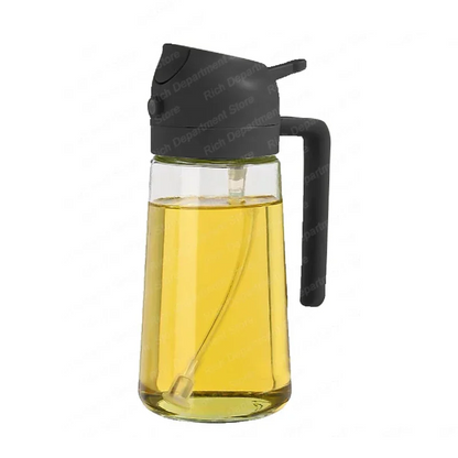Dual Function Glass Oil Dispenser and Sprayer