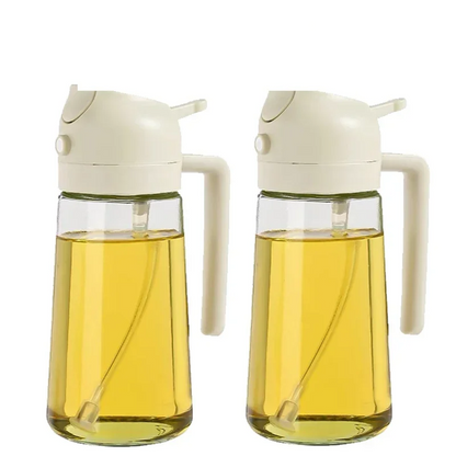 Dual Function Glass Oil Dispenser and Sprayer