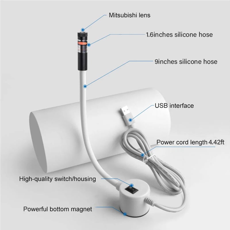 Precision Laser Guide for Seamstresses | Flexible USB Laser Line