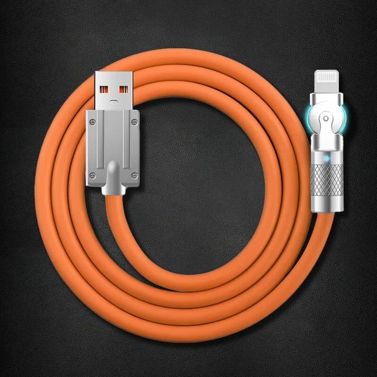 Quick Charge Cable with 180° Rotating Connector