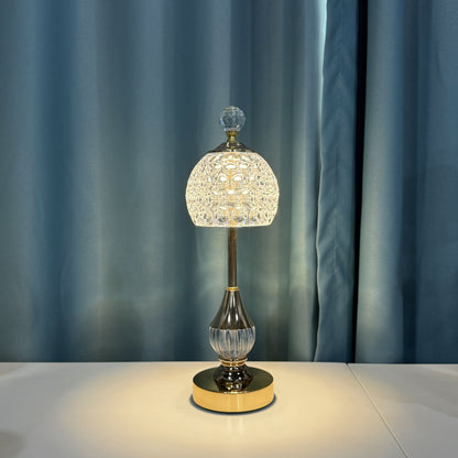 Touch-Controlled Cordless Table Lamp in Metal Finish