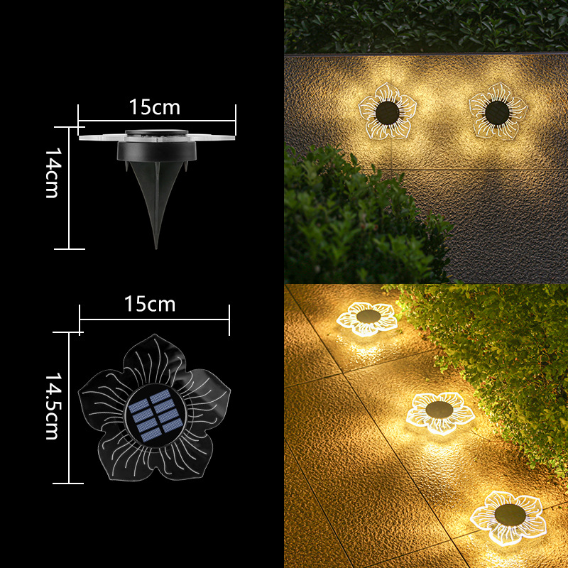 Solar-Powered Garden Glow Light - Effortless Outdoor Illumination