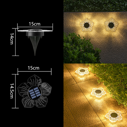 Solar-Powered Garden Glow Light - Effortless Outdoor Illumination