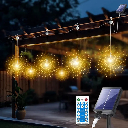 Solar Fairy Light String with 450 LEDs | 8 Modes & Remote Control | IP65 Waterproof | Perfect for Garden, Patio & Christmas