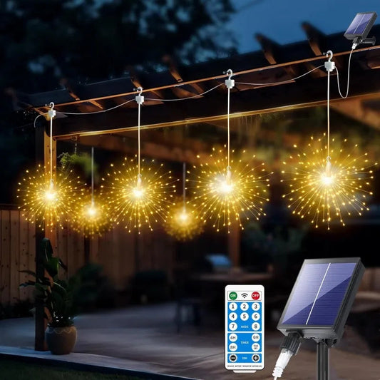 Solar Fairy Light String with 450 LEDs | 8 Modes & Remote Control | IP65 Waterproof | Perfect for Garden, Patio & Christmas