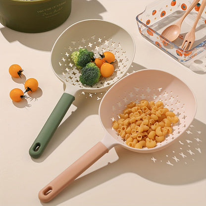 Stainless Steel Kitchen Strainer with Ergonomic Handle - Durable & Versatile for Pasta, Vegetables, Sauces & Baking Ingredients