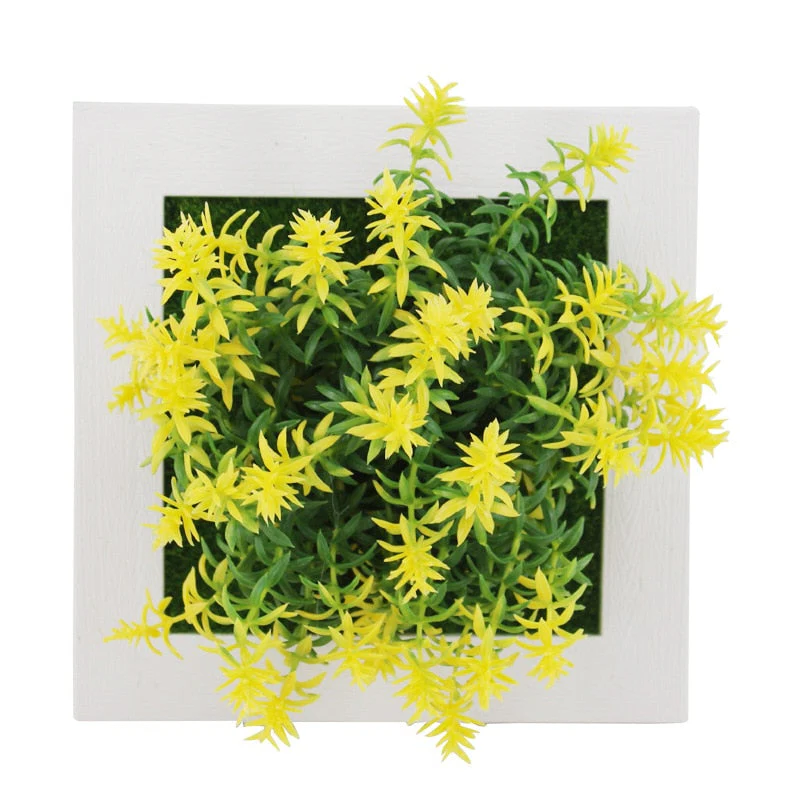Modern Hanging Frame with 3D Art Plant for Wall Decoration