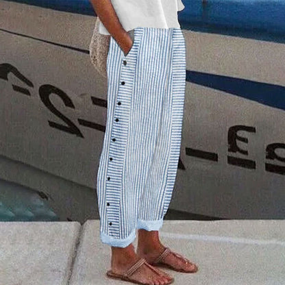 Pants with Soft Lines and Side Pockets
