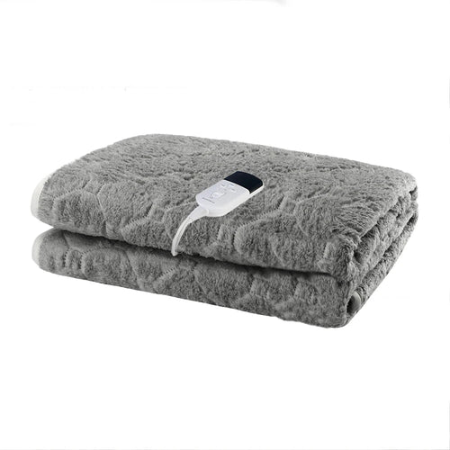 Electric Heating Blanket | Dual-Layered Flannel Throw with Timer & Overheat Protection | 220V, 150 × 75 cm