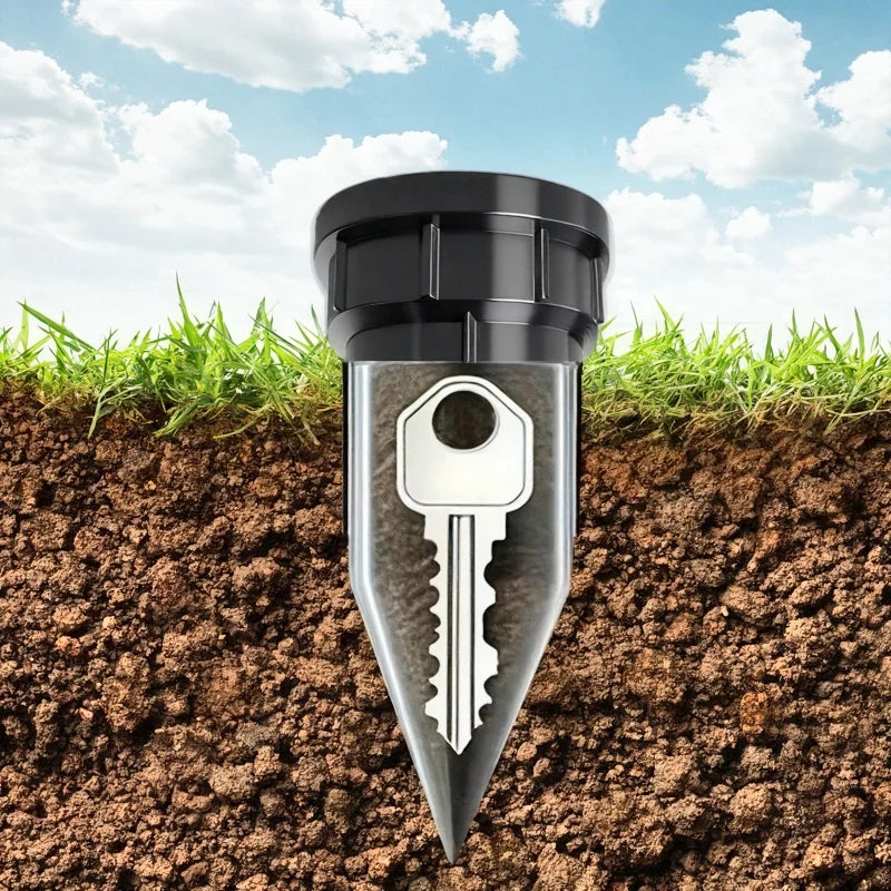Underground Key Safe with Realistic Sprinkler Design for Gardens
