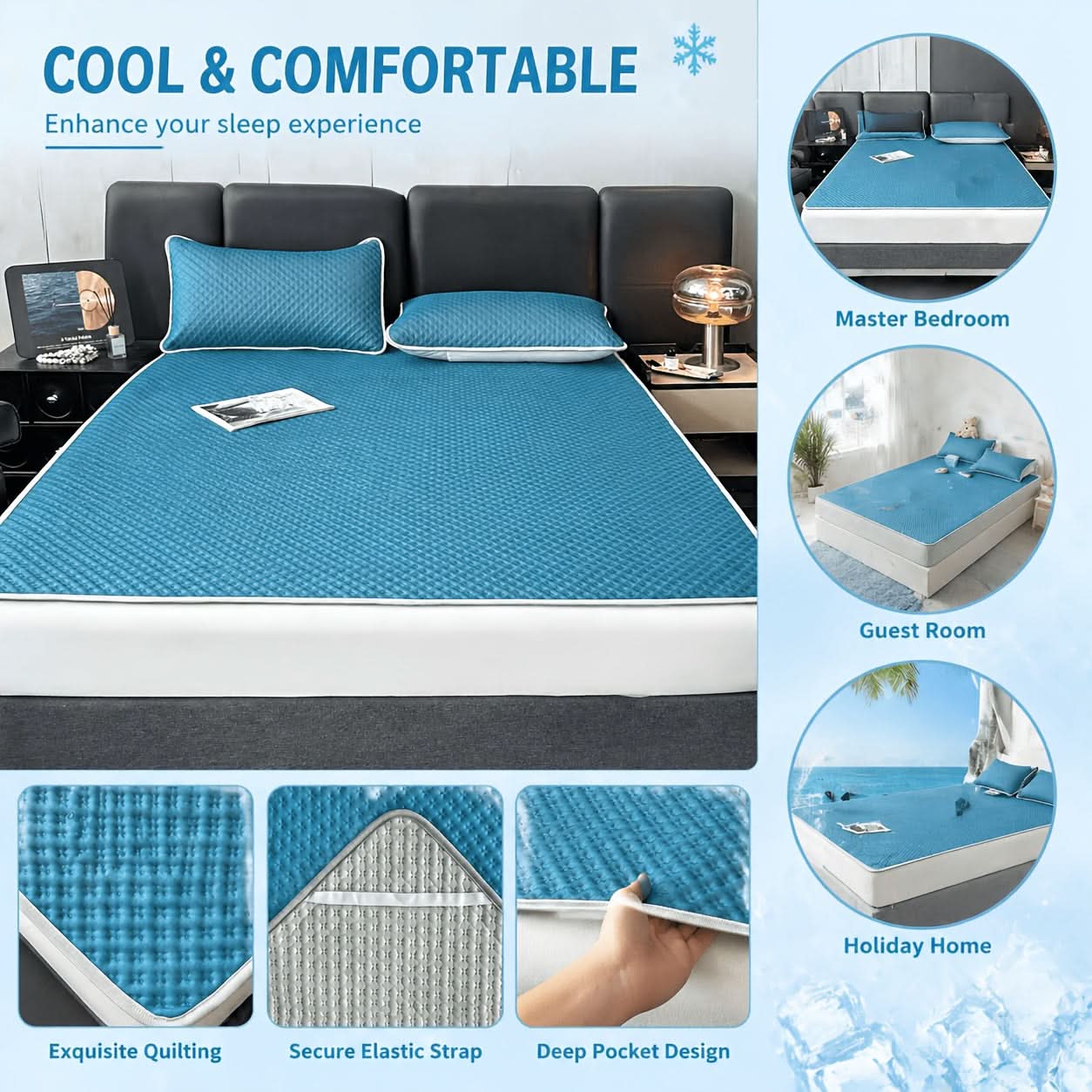 Foldable Sleep Mat for Cooling Comfort