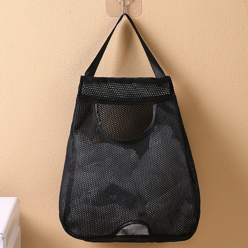 Wall-Mounted Trash Bag Dispenser for Home | Washable Mesh | Sizes 21x25 cm or 33x27 cm