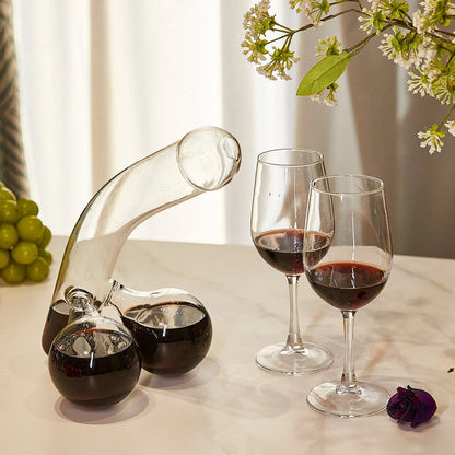 Unique Whiskey and Wine Decanter with a Humorous Design